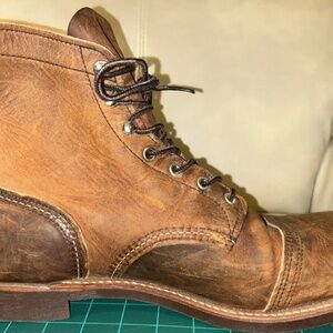 RED WING HERITAGE 8085 6" Iron Ranger Leather Work Boot Men's 13D 8085 Brown